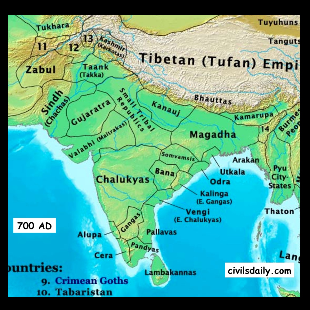 Chapter 8 Post Gupta Period I 600AD 750AD Civilsdaily